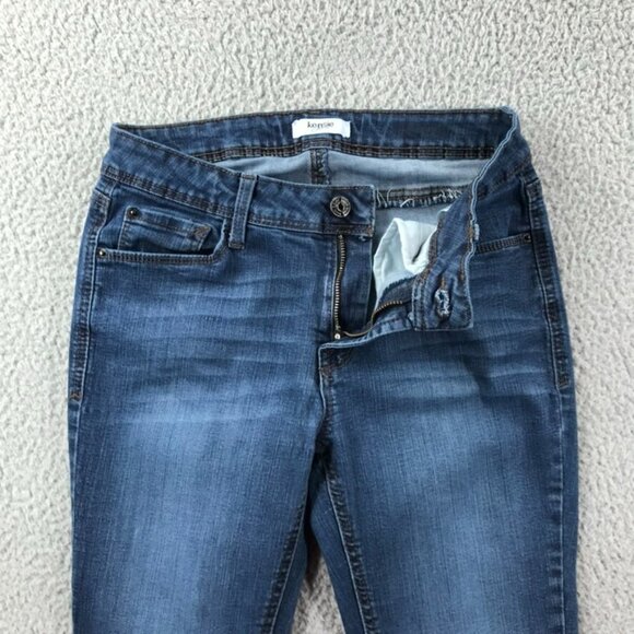 KENSIE Womens Size 4/27 Mid Rise Medium Wash Stretch Denim Skinny Ankle Jeans - Picture 5 of 15